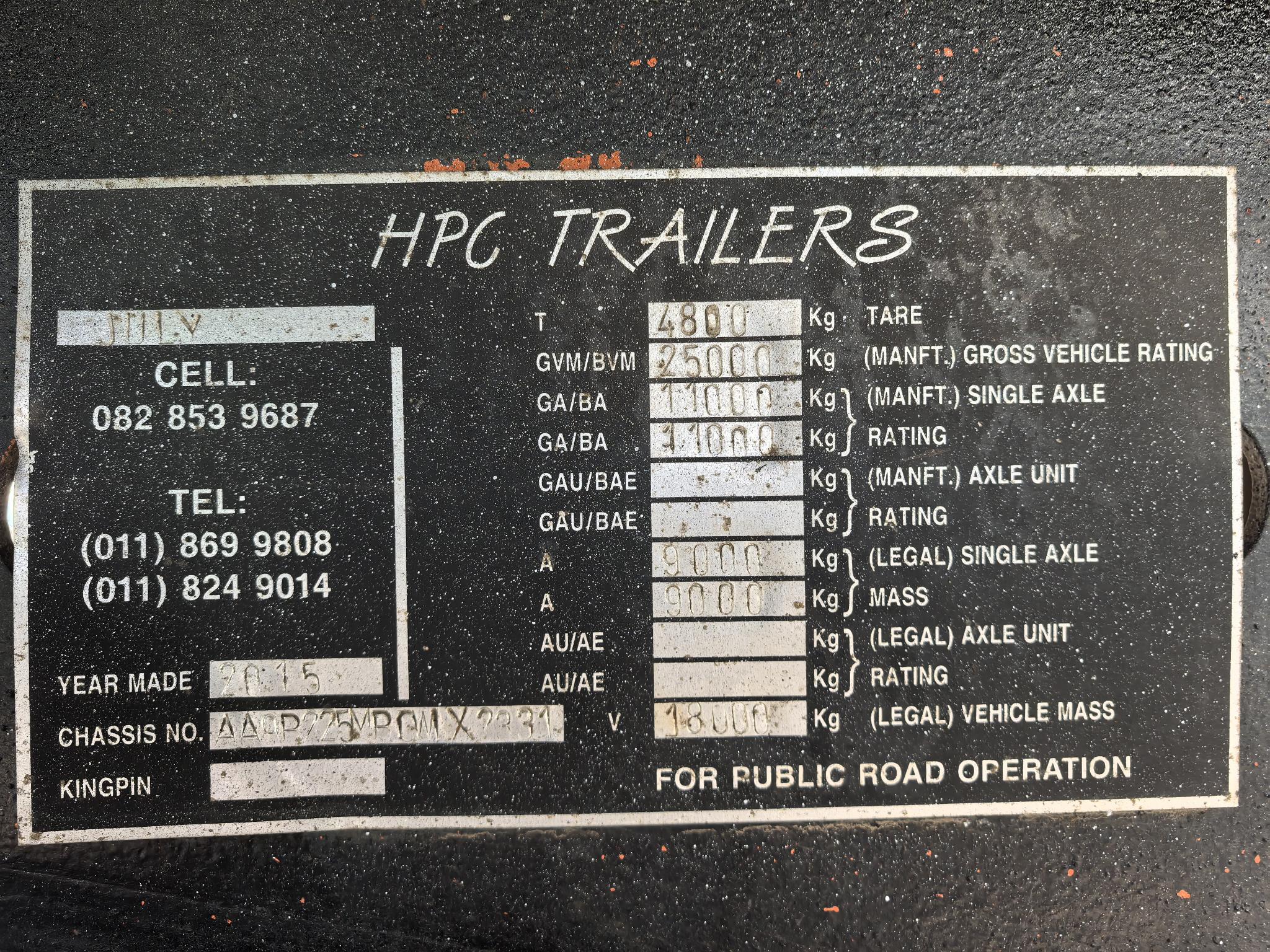 Model 2015 Bus Trailer